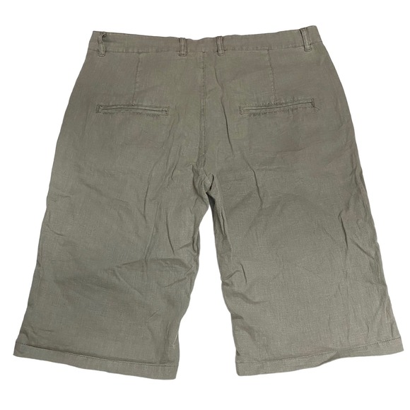 Lindbergh Large Mens Shorts Linen Blend Grey Baggy Baggy Style: 30-54014 Pockets - Picture 7 of 15